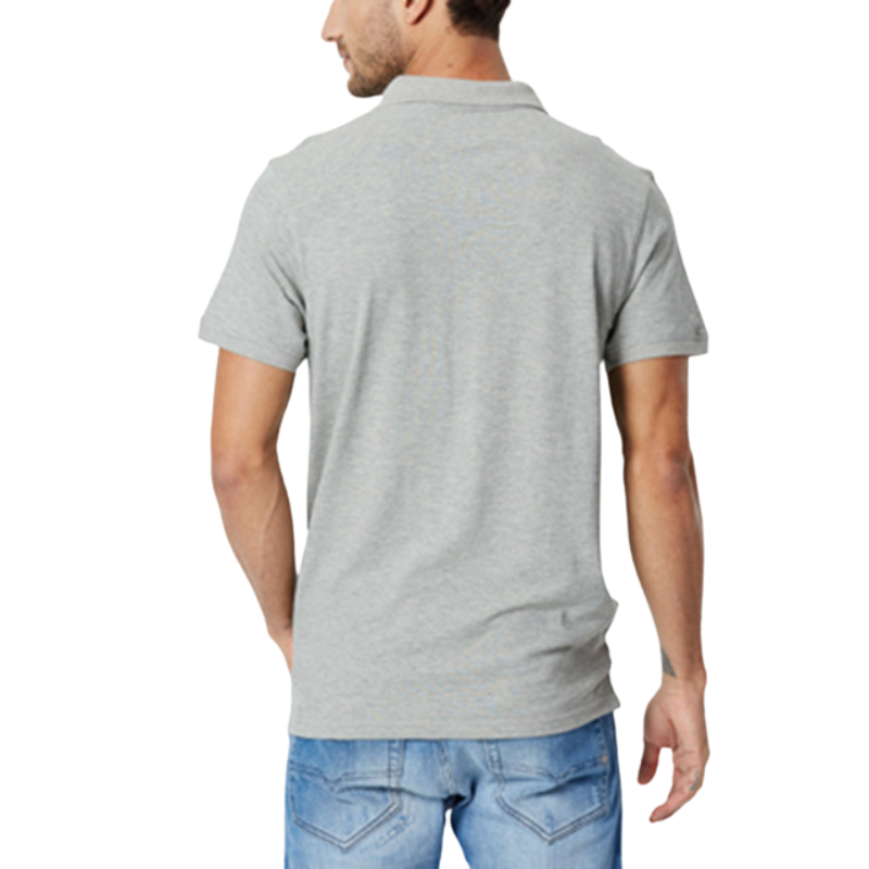 Polo Camisero Color Plomo espalda