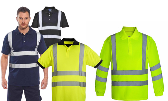 Polos camiseros con cinta reflectiva