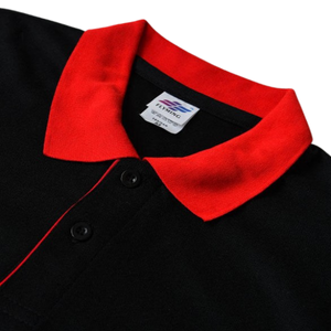 Polos piqué cuello camisero bicolor