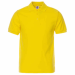 Polos piqué manga corta amarillo
