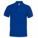 Polos piqué manga corta azul