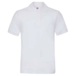 Polos piqué manga corta blanco