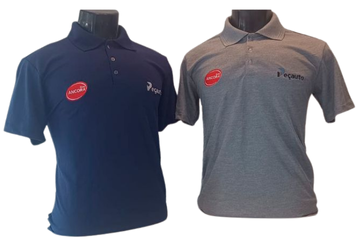 Polos piqué manga corta con bordado