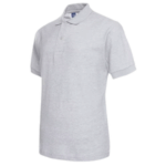 Polos piqué manga corta gris