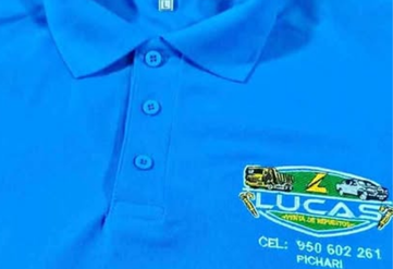 Polos piqué manga corta hombre con estampado