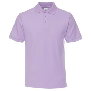 Polos pique manga corta lila para hombre
