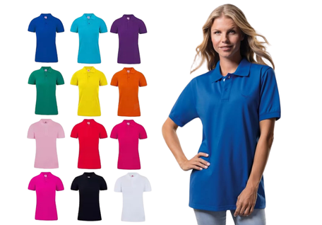 Polos pique manga corta para mujeren gamarra