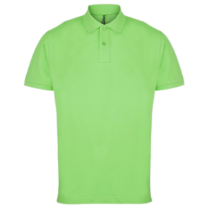 Polos pique manga corta verde manzana para hombre