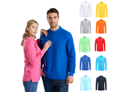 Polos piqué manga larga al por mayor