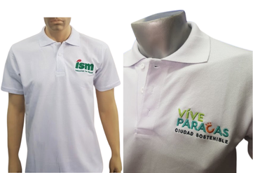 Polos piqué manga larga bordados