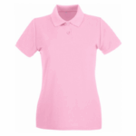polo camisero pique manga corta color rosado para mujer