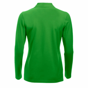 polo camisero pique manga larga color verde para mujer por mayor