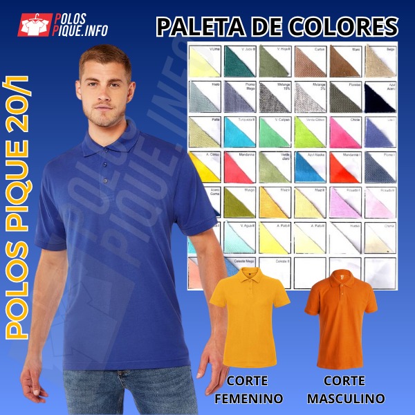 polos camiseros pique 20 al 1