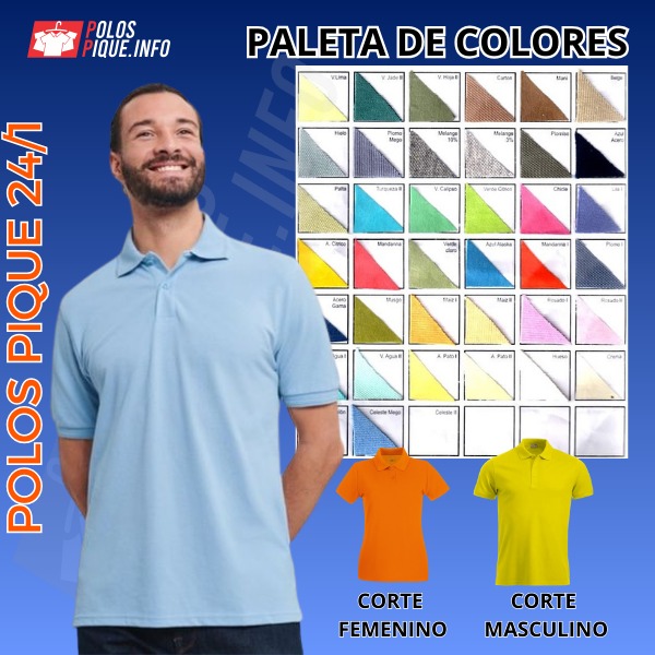 polos camiseros pique 24 al 1