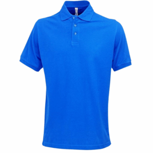 polos camiseros pique color azul para hombre en lima