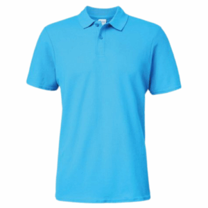 polos camiseros pique color celeste para hombre