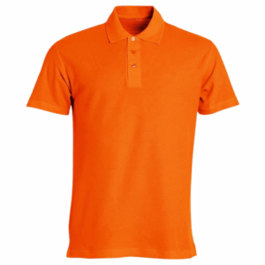 polos camiseros pique color naranja para hombre en Lima
