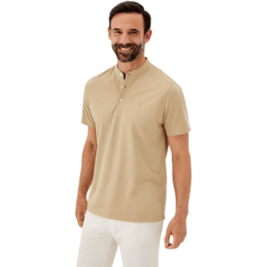 polos pique con cuello mao